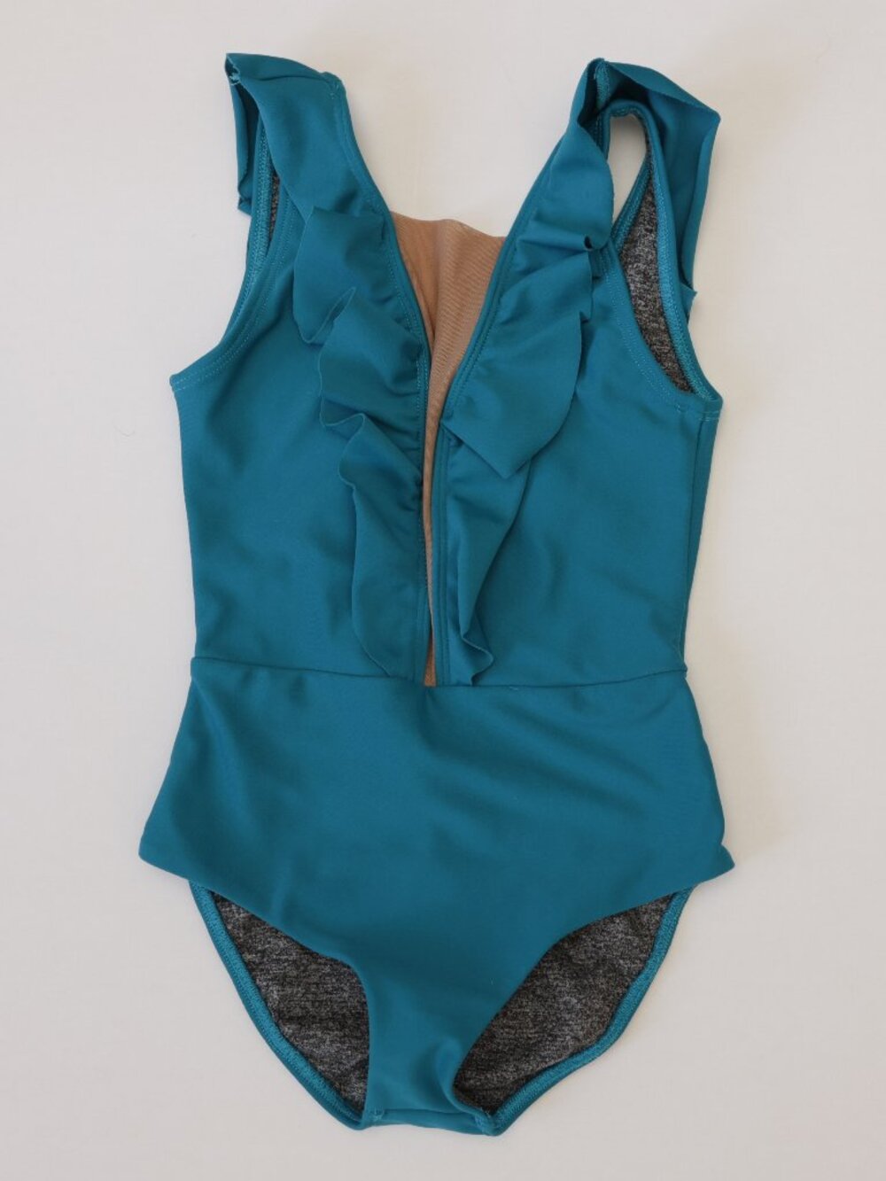 FIVE Dancewear Blue Leotard Ruffle Child's Med EUC